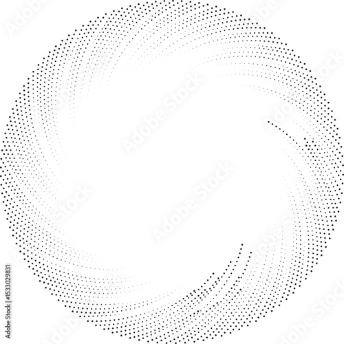 rays swirl dotted_circle irregular rays vortex dotted boths ends medium space center line tapering outwards
