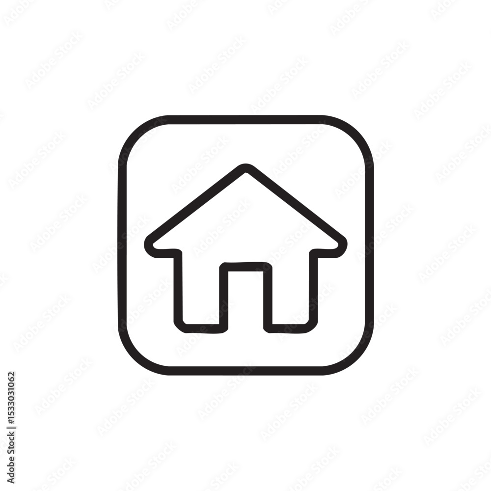 Home icon design for modern user interface and web applications vector illustration Home icon design for modern user interface and web applications vector illustration