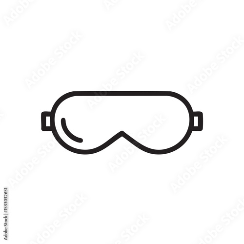 Comfortable sleep mask for relaxation and better sleep quality vector illustration