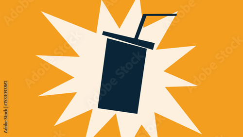 Drink Cup Explosion Background