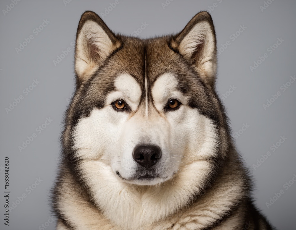Loyal Alaskan Malamute: Strong and Serene Canine Portrait Loyal Alaskan Malamute: Strong and Serene Canine Portrait