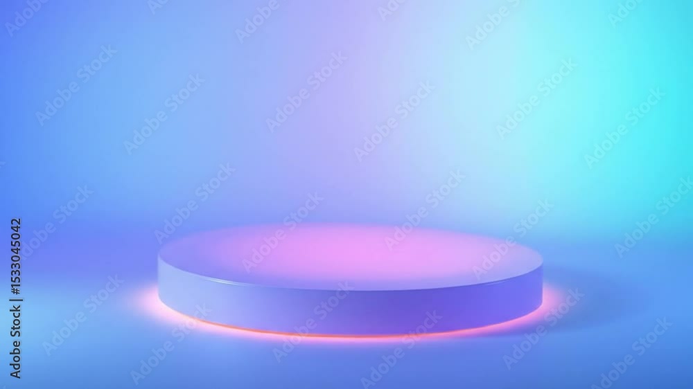 Minimalist Product Showcase with Neon Lighting and Geometric Design for Presentations Minimalist Product Showcase with Neon Lighting and Geometric Design for Presentations