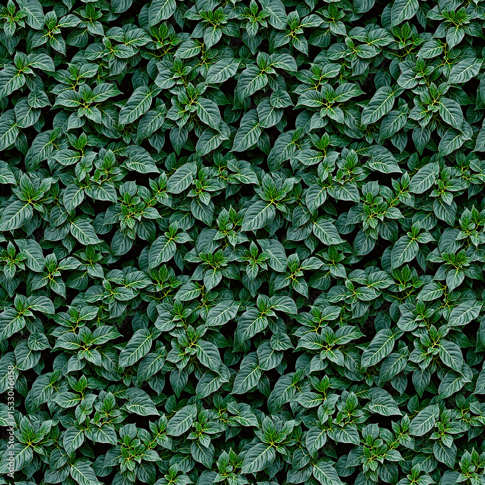 Fototapeta premium Floral seamless pattern with leaves.