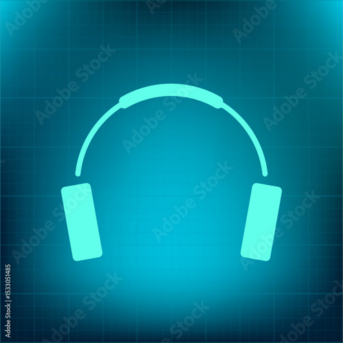 Vector icon on a blue background with a gradient