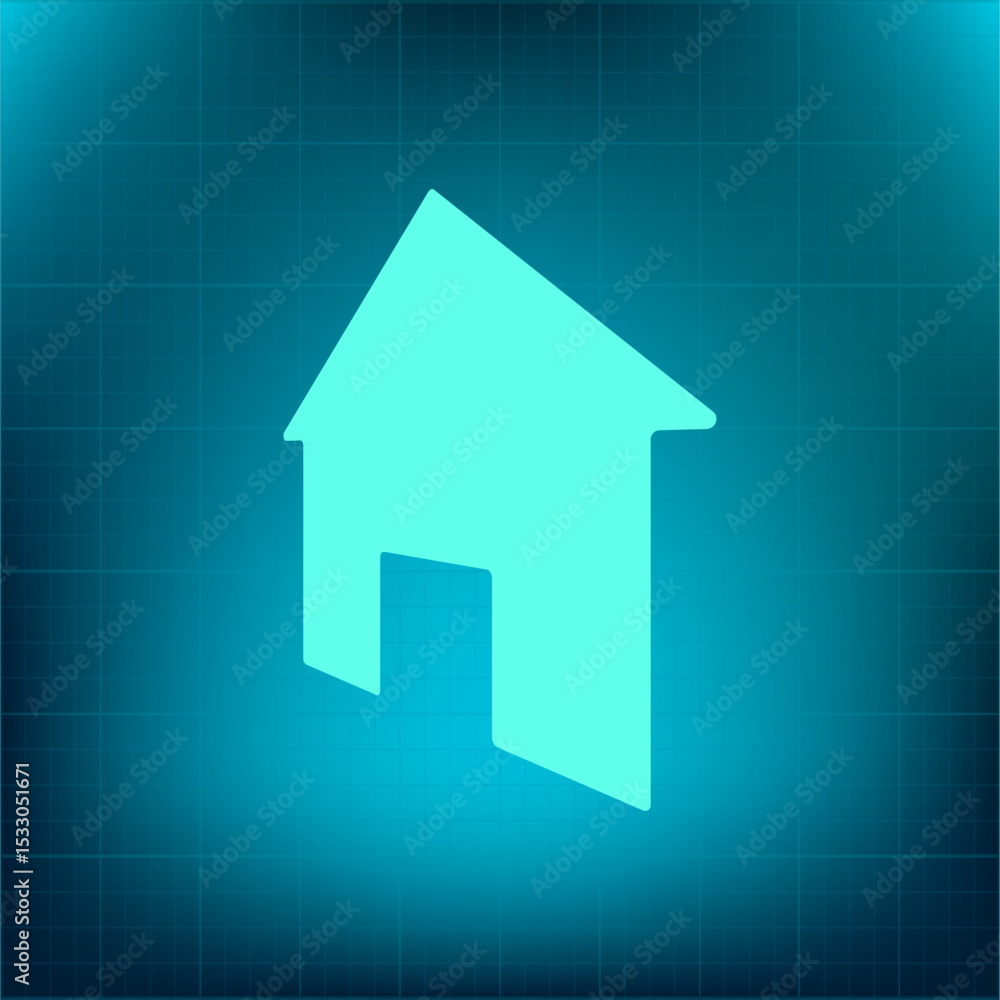 Fototapeta premium Vector icon on a blue background with a gradient
