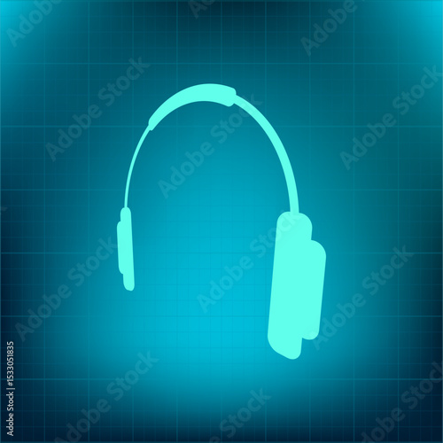 Vector icon on a blue background with a gradient