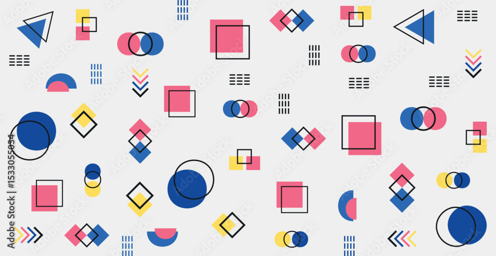 Abstract background with different geometric shapes - Vector Abstract background with different geometric shapes - Vector