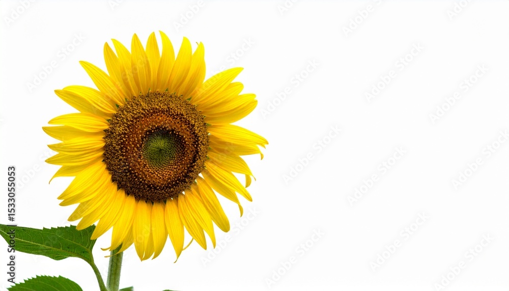 Fototapeta premium sunflower isolated on white background