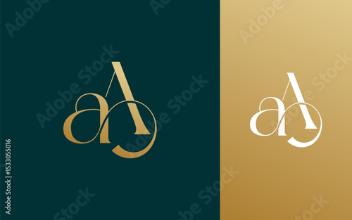 Initial letter AA logo design vector illustration for couple, wedding, and business