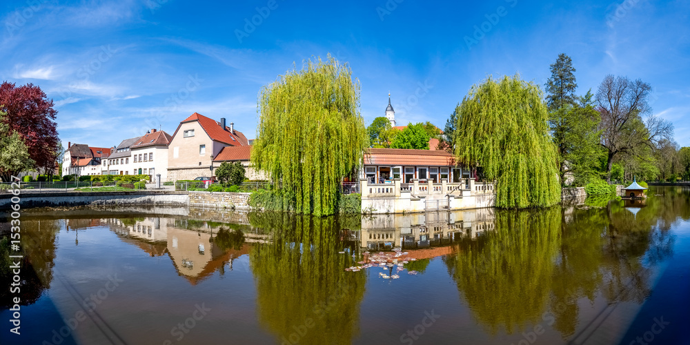 Fototapeta premium Mühlteich, Bischofswerda, Sachsen, Deutschland