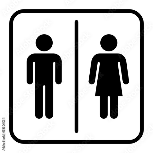 man and woman toilet sign
