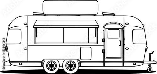 caravan food trailer , mobile kitchen 
