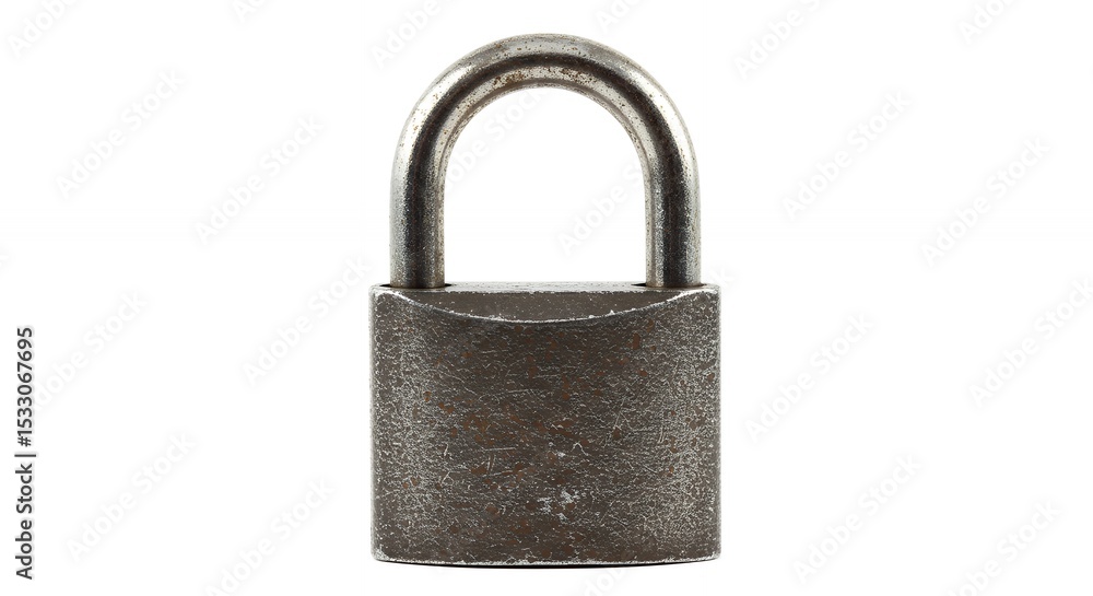 Dark gray metal padlock Dark gray metal padlock