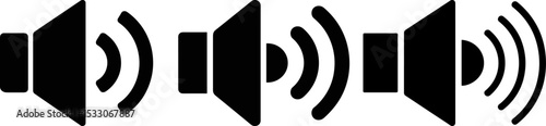 No Sound Icon – Volume Off Speaker Symbol Black Vector Illustration

