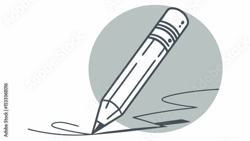 Handdrawn Pencil Sketching on Paper Simple Design