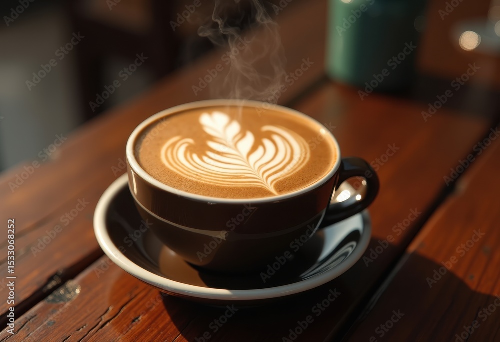 intricate art swirls dark wooden table beautiful coffee craftsmanship aroma warmth artisan beverage, design, milk, cafe, foam, pattern, circle, texture, brown intricate art swirls dark wooden table beautiful coffee craftsmanship aroma warmth artisan beverage, design, milk, cafe, foam, pattern, circle, texture, brown