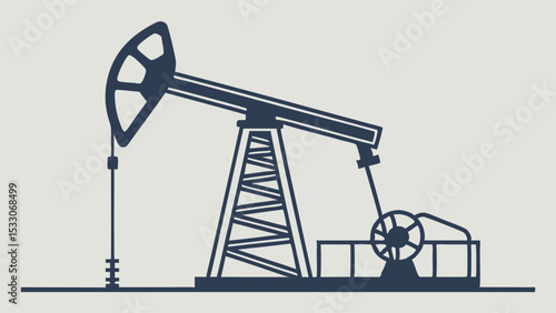 Simple Illustration of an Oil Pump Jack