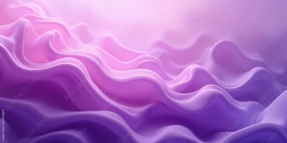 Fototapeta premium Abstract Purple Wave Background Design – Smooth Fluid Gradient Vector Art.