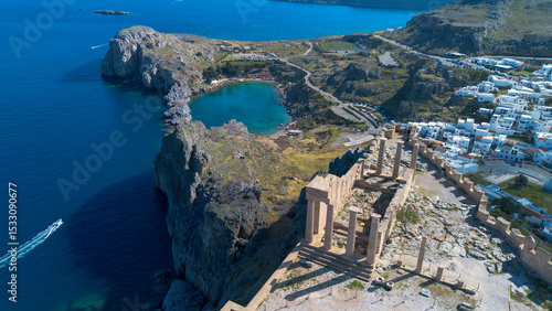 Rhodes, Greece. Lindos smal...