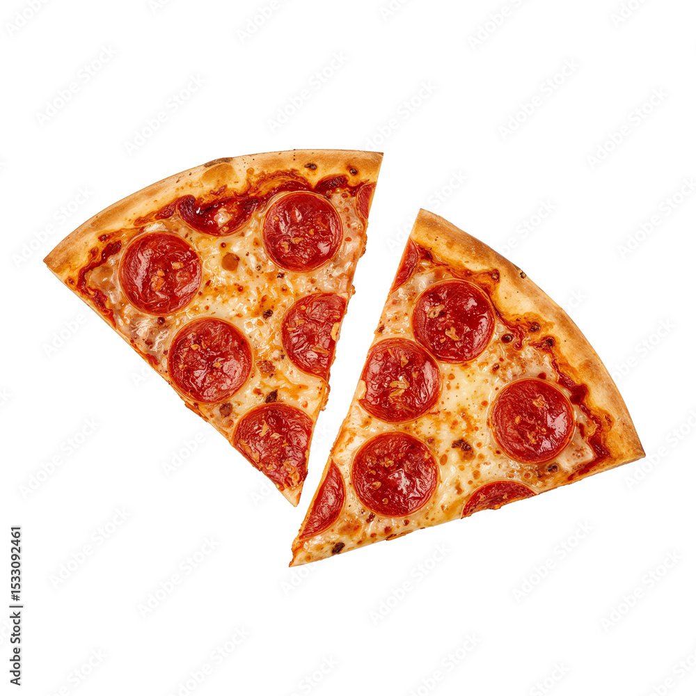 pizza slices isolated on transparent background pizza slices isolated on transparent background