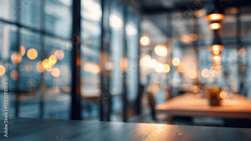 Wallpaper Mural Dreamy Blurred Office Scene with Warm Ambient Lighting in Focus Torontodigital.ca