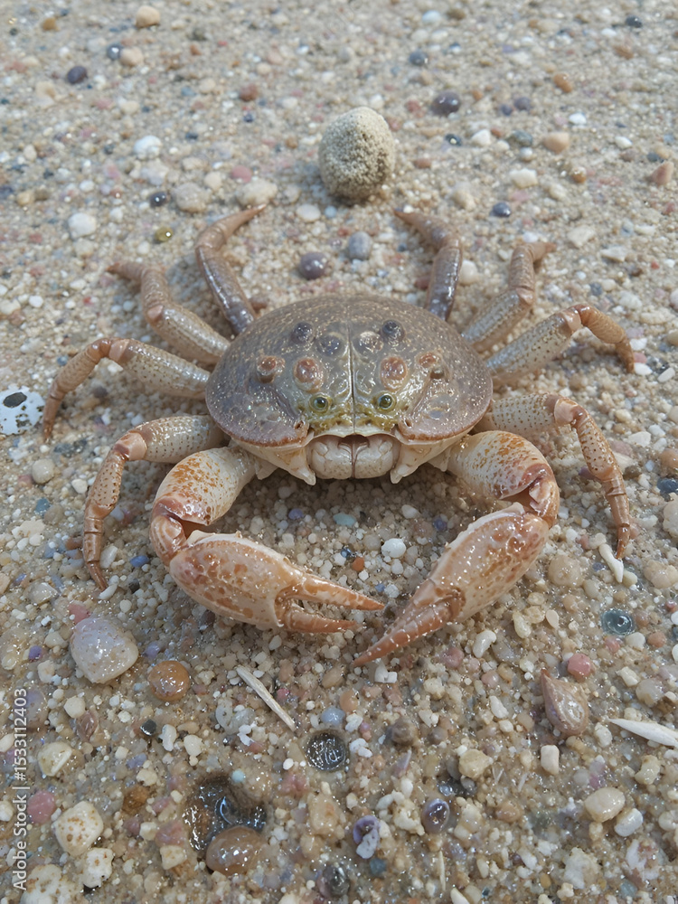 Male brackish water fiddler crab (Uca minax) in Galveston, Texas Male brackish water fiddler crab (Uca minax) in Galveston, Texas