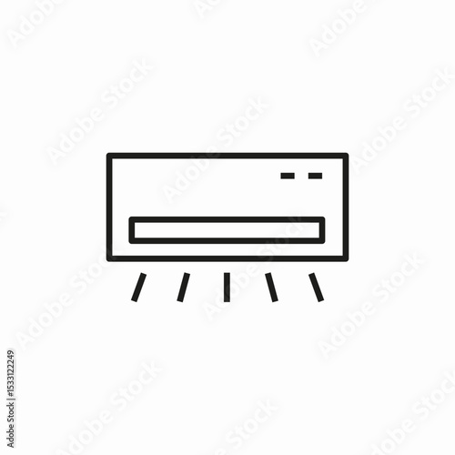 air conditioner icon sign vector