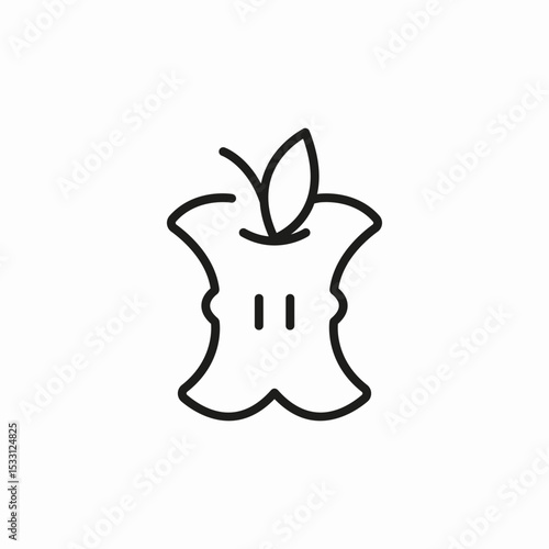 food waste icon sign vector