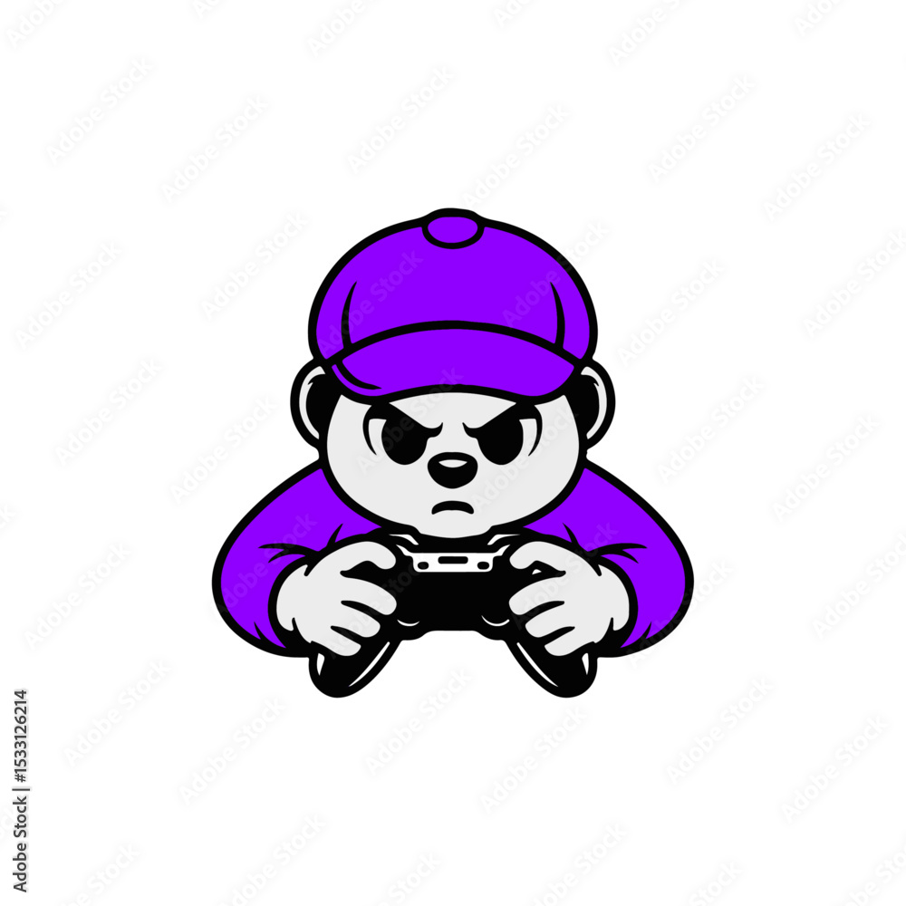 Cartoon Gamer Boy Playing with Controller – Gaming Vector Cartoon Gamer Boy Playing with Controller – Gaming Vector