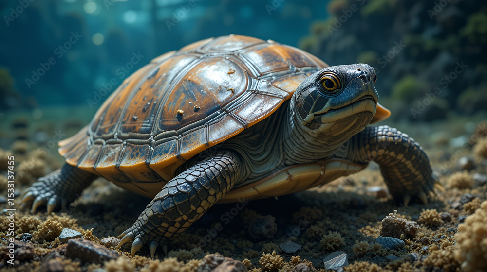Common turtle Slider Trachemys scripta Common turtle Slider Trachemys scripta