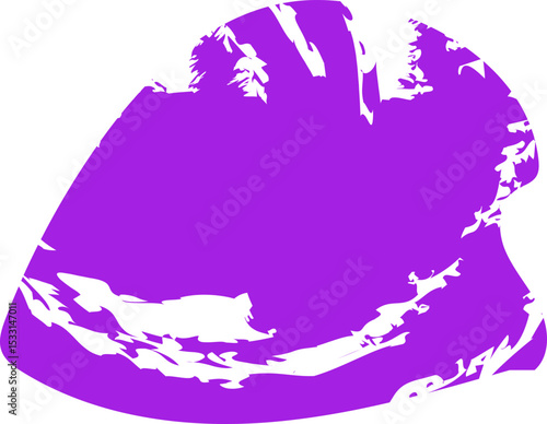 Roughly drawn, freeform shape with an uneven outline and a smooth, textured fill.