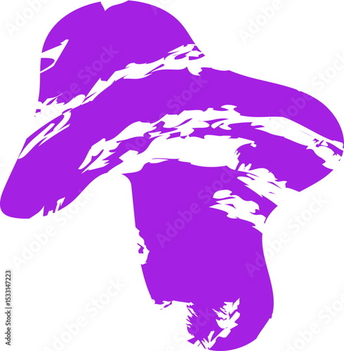 Roughly drawn, freeform shape with an uneven outline resembling handwriting strokes, and a smooth, textured fill.