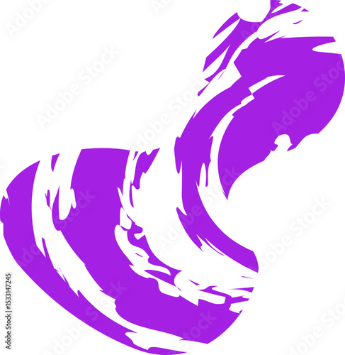 Roughly drawn shape with smooth curves and a smooth, textured fill.