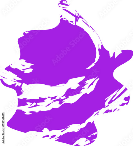 Roughly drawn, wave-like shape with a smooth, textured fill.