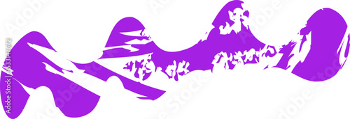 Multiple smooth curves resembling waves with a smooth, textured fill.