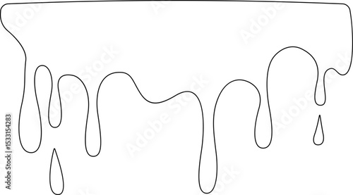 Single droplet smoothly sliding down a surface.