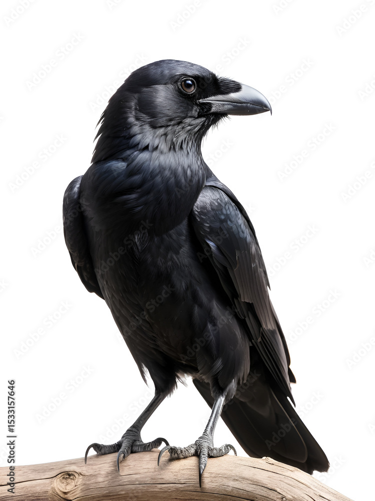 Fototapeta premium crow or raven isolated