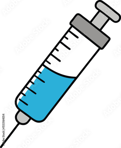 injection vial icon clipart vector on transparent background