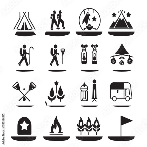 Hand drawn bakery icons collection