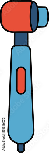 otoscope icon clipart vector on transparent background	
