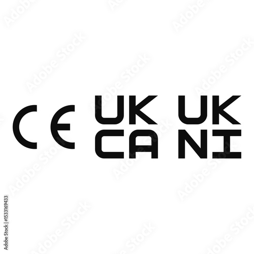 CE, UKCA and UKNI marking SVG