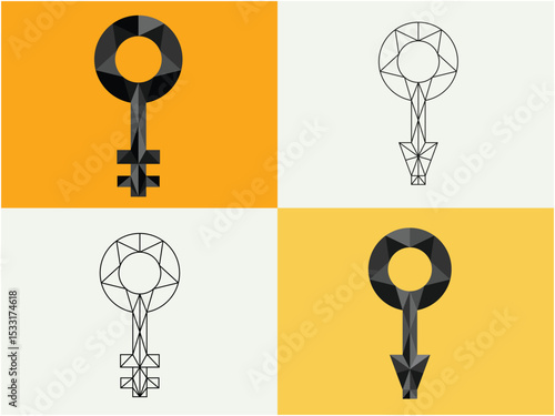 set of keys vector