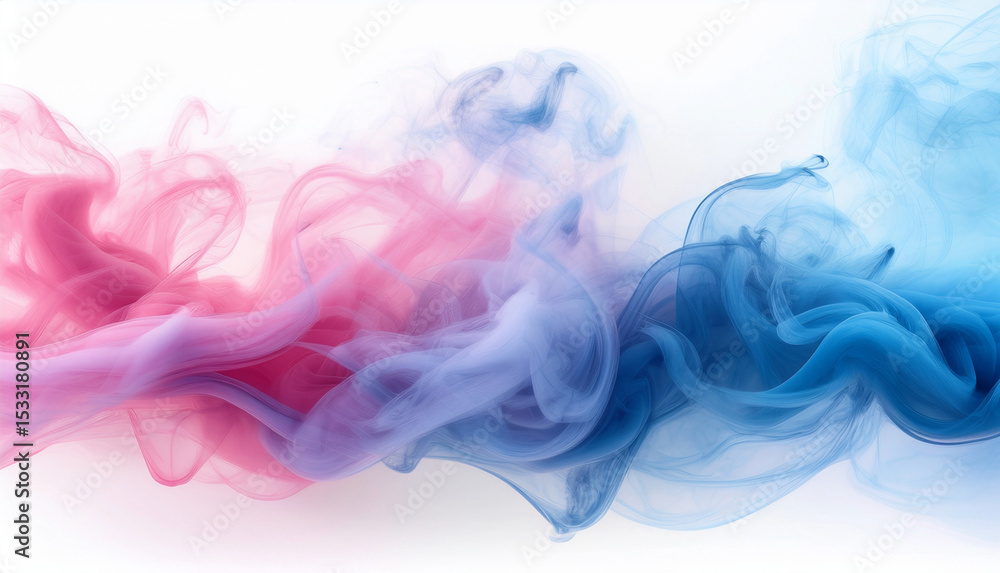 Abstract colorful smoke swirls in pink and blue Abstract colorful smoke swirls in pink and blue