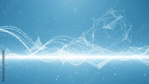 Tech, Future, and Digital-Themed Blue Business Background – Professional Setting for Meetings and Strategy