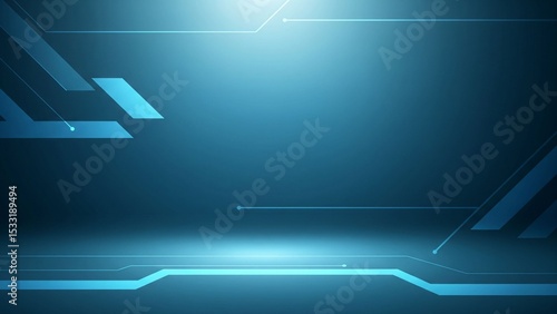 Tech, Future, and Digital-Themed Blue Business Background – Professional Setting for Meetings and Strategy