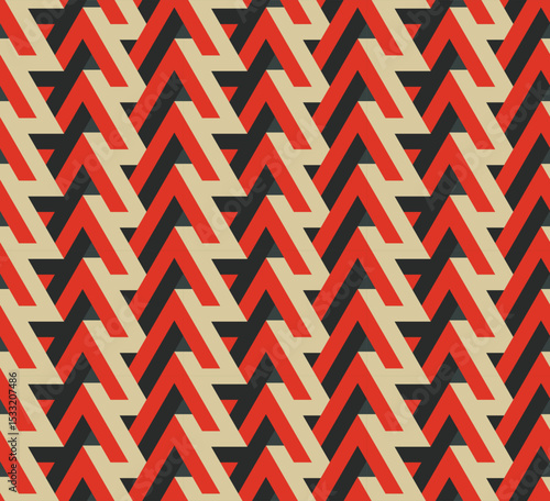 V-Shaped directional geometric seamless pattern -vector eps8