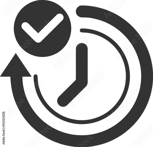 Time and Clock set of web icons in line style. Time management. Timer, Speed, Date, Countdown, Alarm, Recovery, Time, clock, watch, calendar simple icons for web and mobile app. Vector illustration