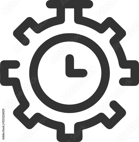 Time and Clock set of web icons in line style. Time management. Timer, Speed, Date, Countdown, Alarm, Recovery, Time, clock, watch, calendar simple icons for web and mobile app. Vector illustration