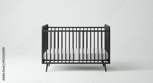 Wallpaper Mural Black crib minimalist design Torontodigital.ca