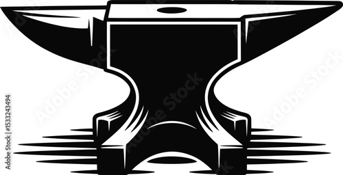 Anvil Blacksmith Tool Icon Vector